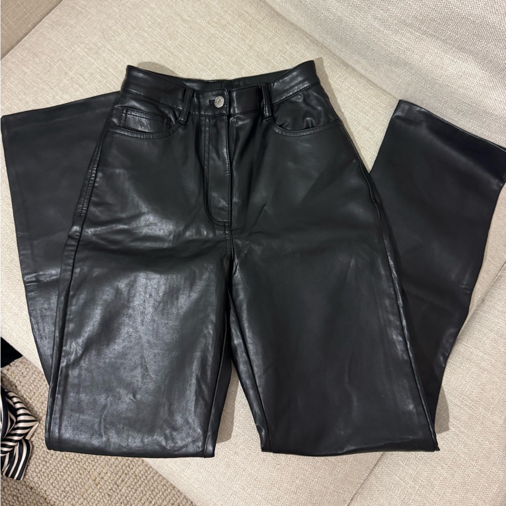 Aritzia Wilfred milena leather pants
